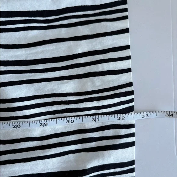 Club Monaco Aviva Strapless Black White Stripe Midi Dress NWT - Picture 13 of 13